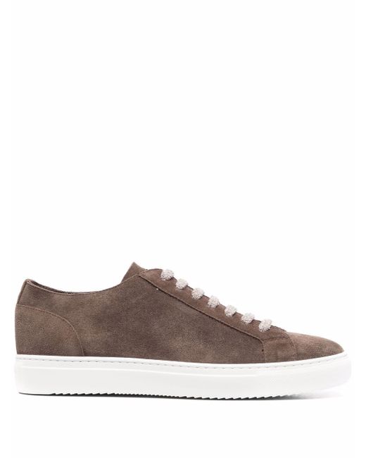 Doucal's lace-up suede trainers