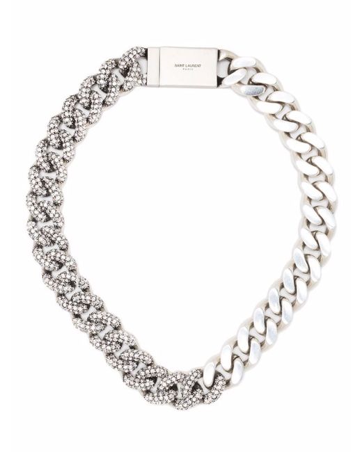 Saint Laurent curb-chain necklace