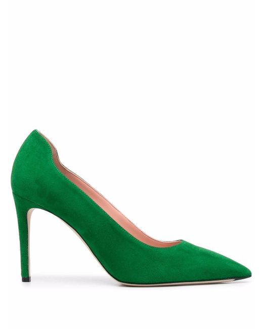 Victoria Beckham suede-leather pointed-toe pumps