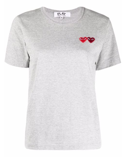 Comme Des Garçons Play double heart logo T-shirt