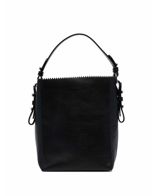 Dsquared2 cut out-detail leather tote bag