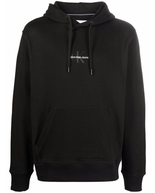Calvin Klein Jeans logo-print drawstring hoodie
