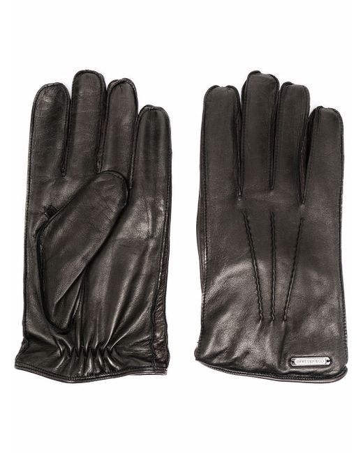 Corneliani logo-plaque driving gloves