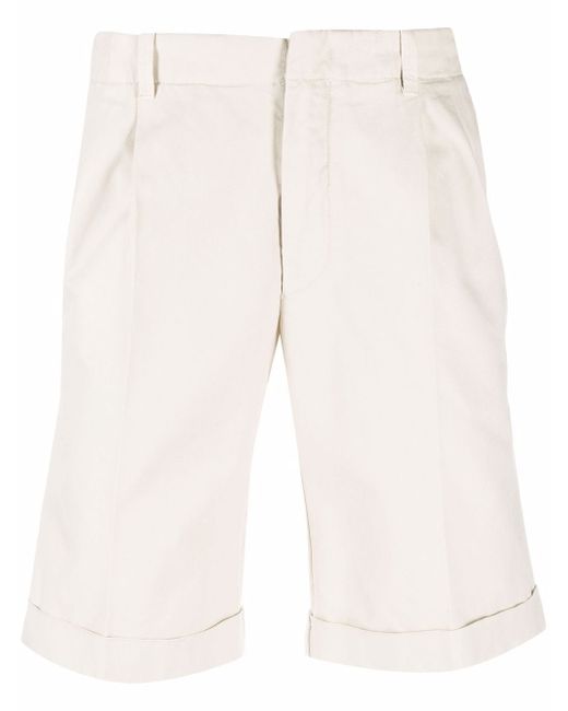 Z Zegna pressed-crease cotton tailored shorts
