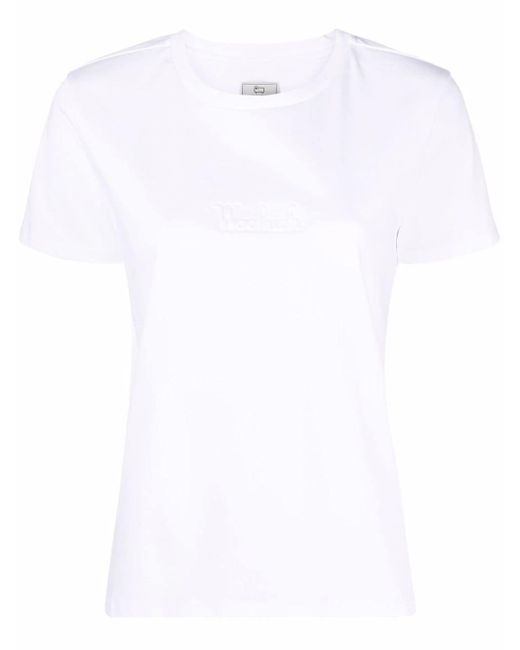 Woolrich debossed-logo T-shirt