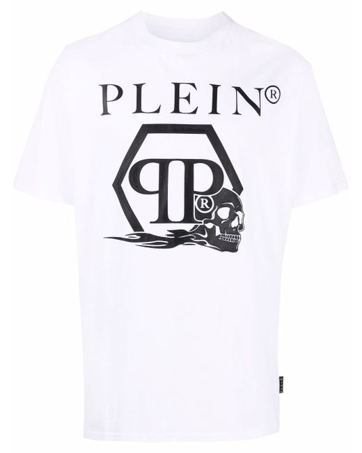Philipp Plein skull and logo-print T-shirt