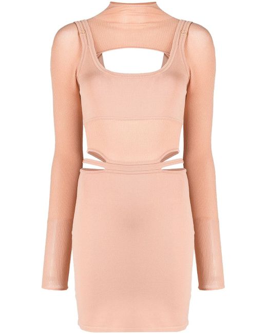 Dion Lee cut-out detail long-sleeve dress