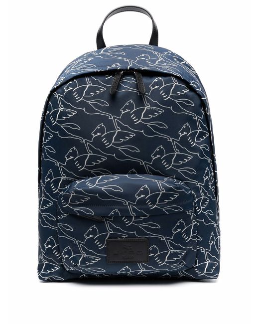 Etro logo-print zip-up backpack