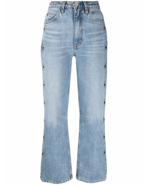 Re/Done 70s mid-rise flared jeans
