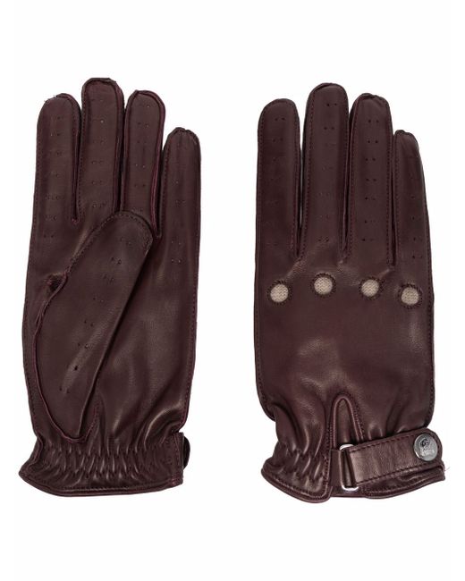 Corneliani perforated driving gloves