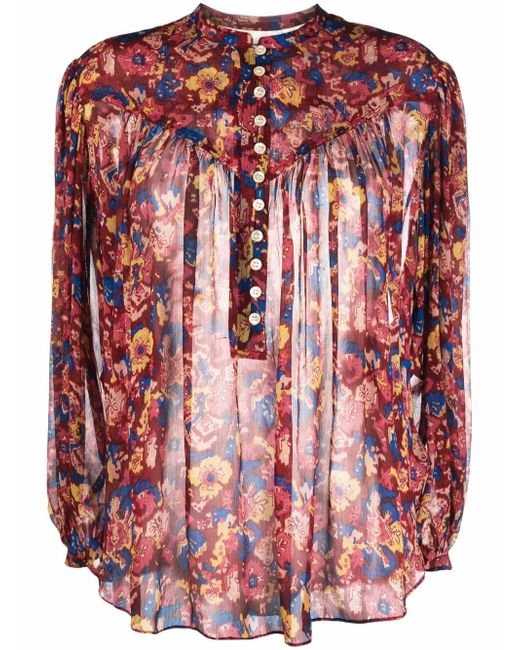 Isabel Marant Etoile Kiledia floral print blouse