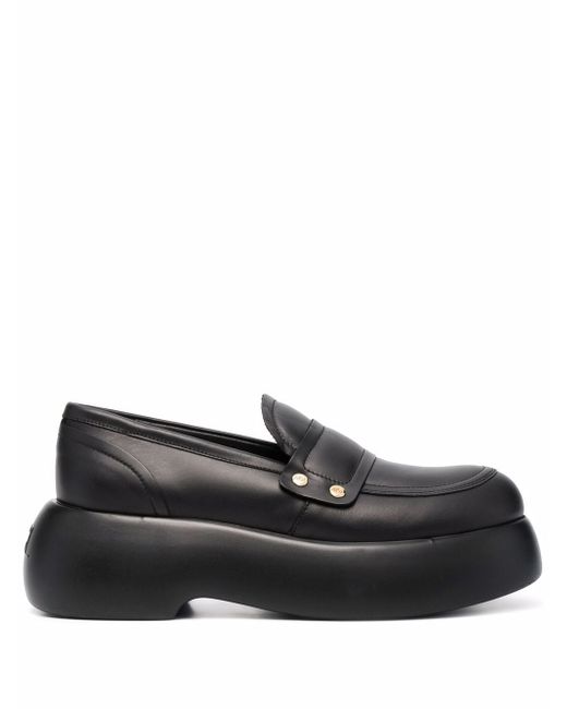 Agl slip-on leather loafers