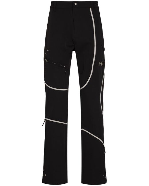 Heliot Emil contrast piping track pants
