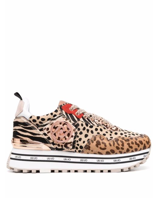 Liu •Jo leopard-print platform sneakers