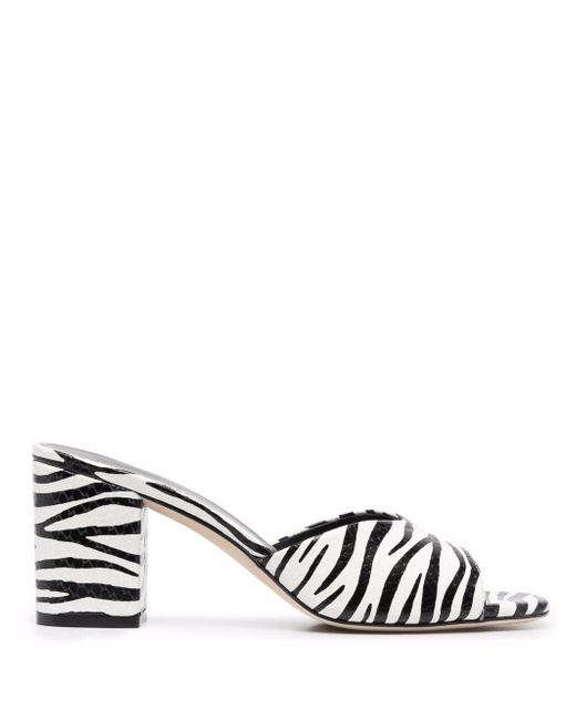 Paris Texas zebra-print block-heel sandals