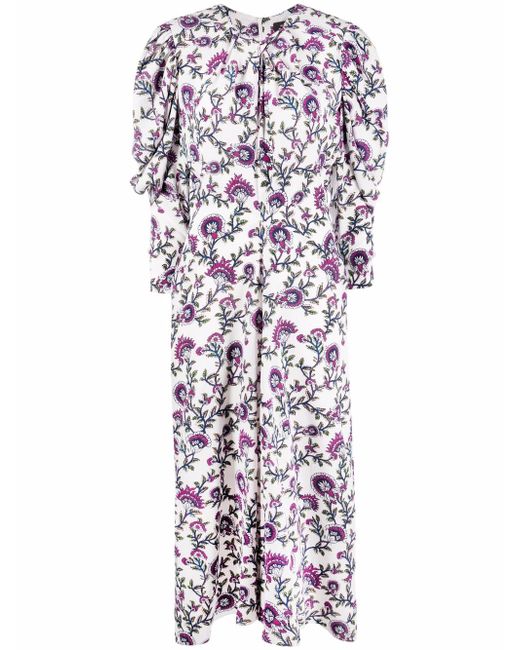 Isabel Marant floral-print silk midi dress