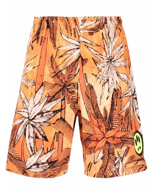 Barrow palm-tree print shorts