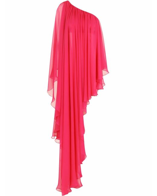 Dolce & Gabbana one-shoulder drape-detail dress