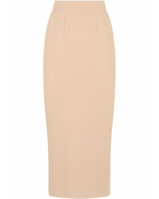 Dolce & Gabbana high-waisted fitted pencil skirt