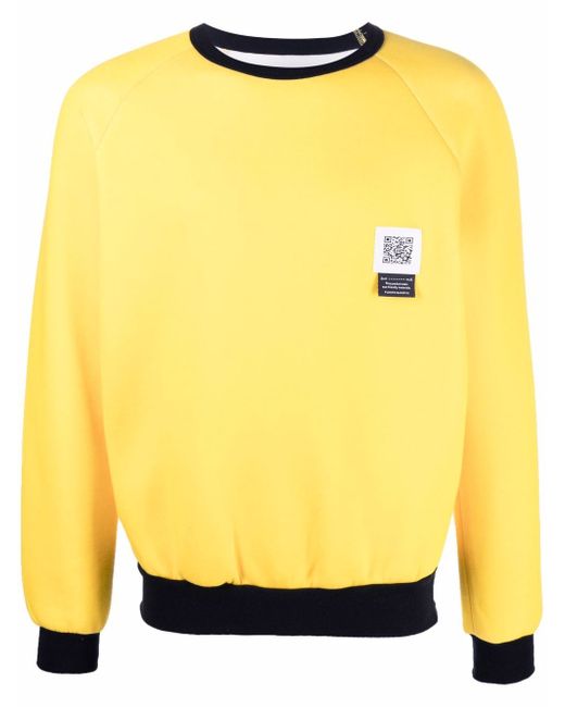 Fumito Ganryu logo-patch cotton-blend sweatshirt