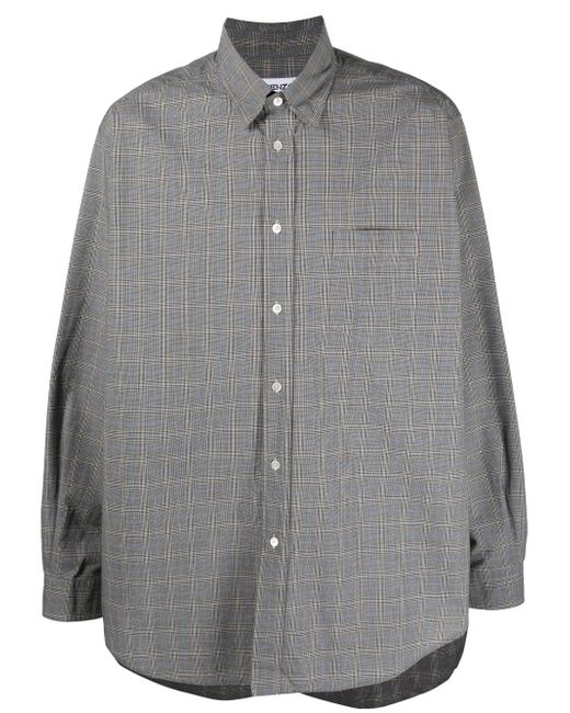 Kenzo check-print long-sleeve shirt