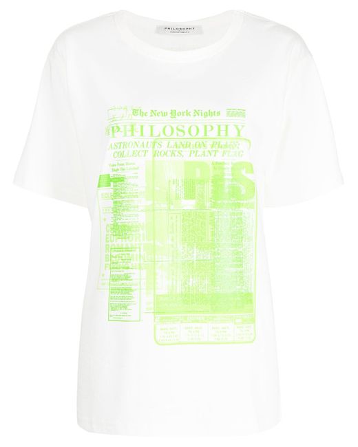 Philosophy di Lorenzo Serafini graphic logo-print cotton T-shirt