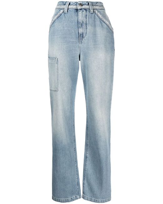 Rta multi-pocket straight leg jeans
