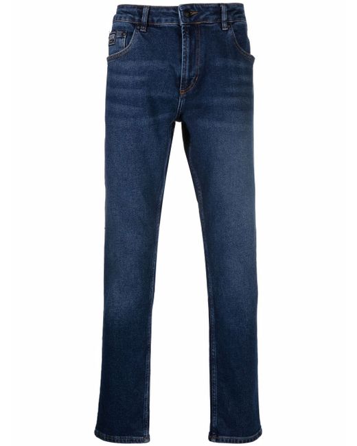 Versace Jeans Couture straight-leg cotton-blend jeans
