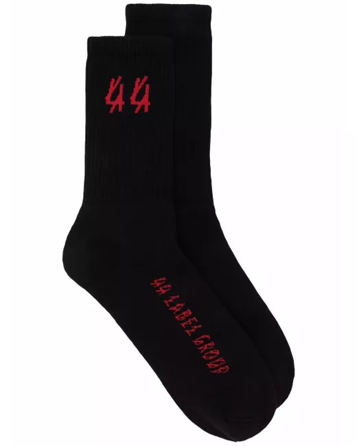 44 Label Group logo-knit ribbed socks