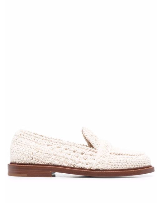 Chloé woven leather loafers