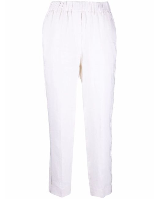 Peserico cropped linen trousers