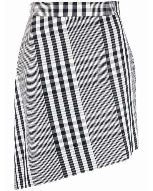 Vivienne Westwood checked asymmetric skirt