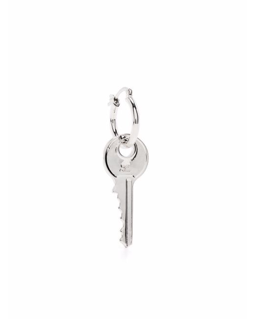 Courrèges key-motif single earrings
