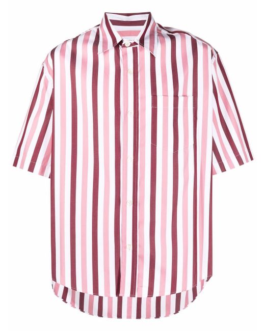 AMI Alexandre Mattiussi stripe-print shirt