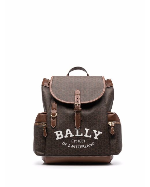 Bally Cliford logo-print backpack