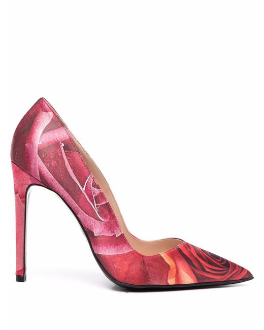 Just Cavalli floral-print pointed-toe pumps