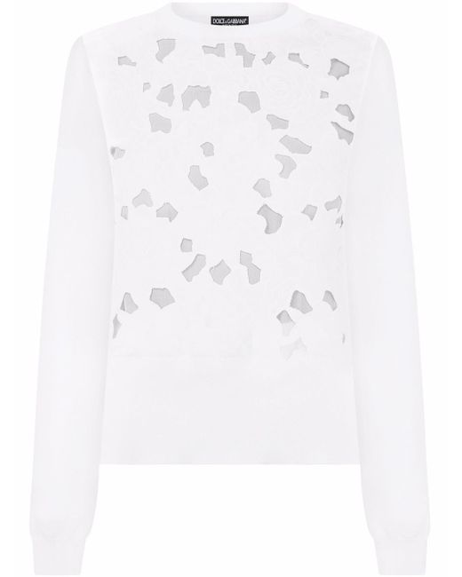 Dolce & Gabbana long-sleeve knitted top