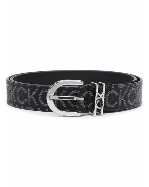 Calvin Klein Must Loop monogram-logo belt