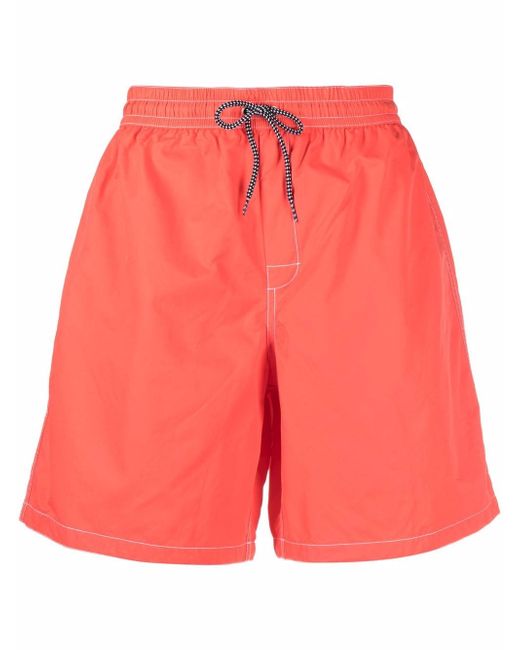 A.P.C. logo-embroidered swimming shorts