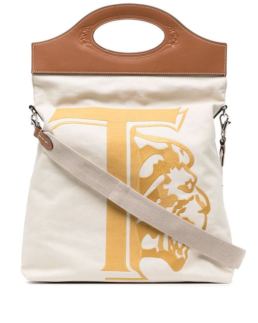 Tod's logo-print tote bag