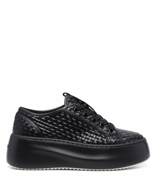 Vic Matiē woven-design leather sneakers