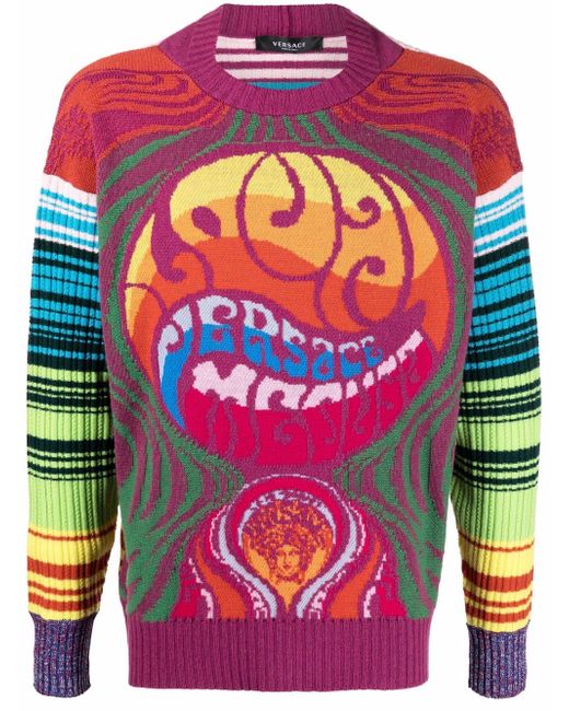 Versace Medusa Music-print jumper