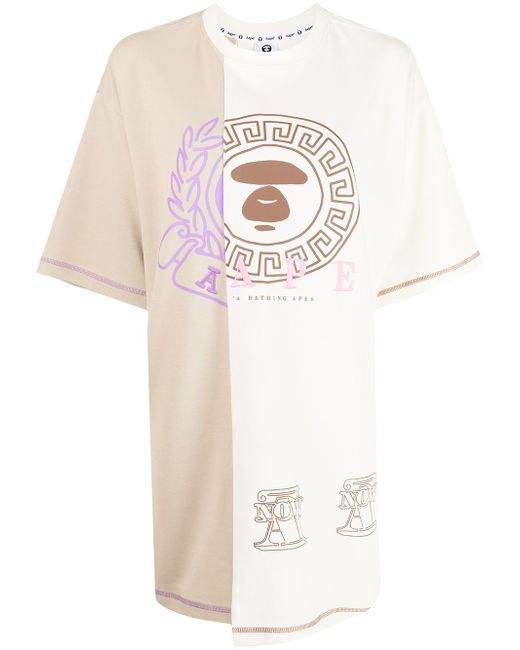 Aape By *A Bathing Ape® logo-print T-Shirt dress