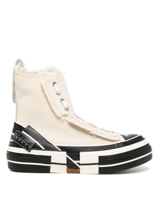 Y's lace-up hi-top sneakers