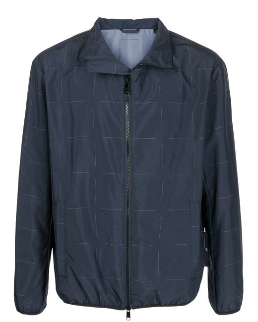 Armani Exchange geometric-print blouson jacket