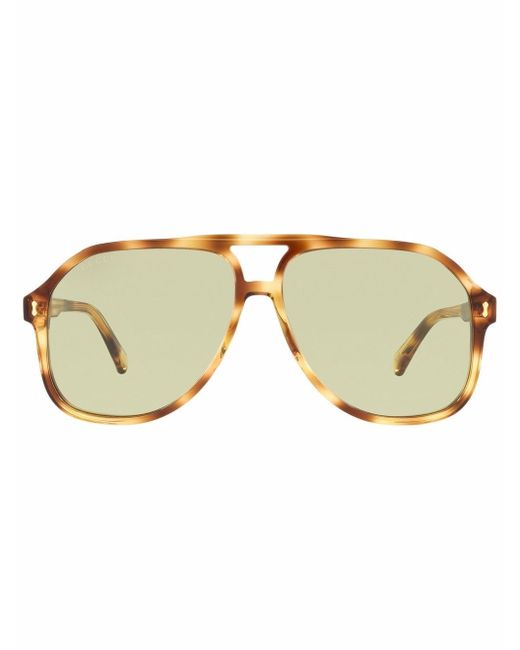 Gucci tortoiseshell aviator-sunglasses