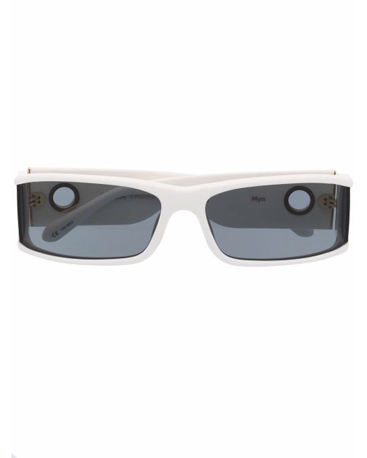 Linda Farrow Mya rectangle-frame sunglasses