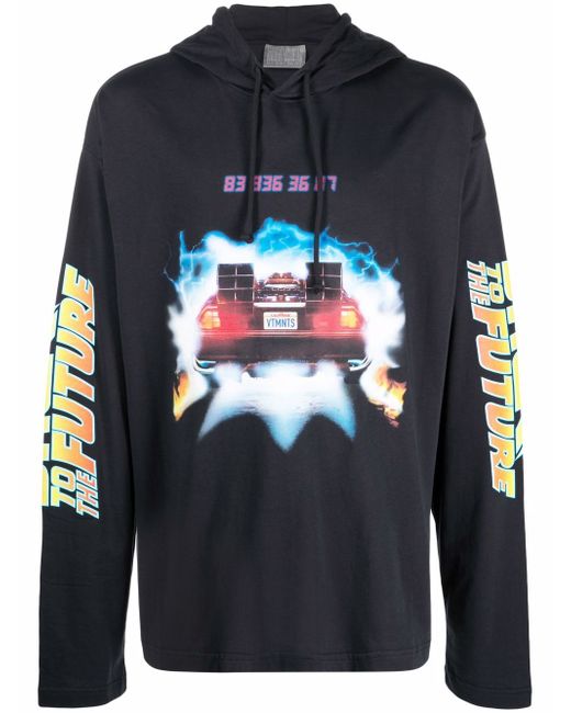 Vtmnts Back to the Future print hoodie