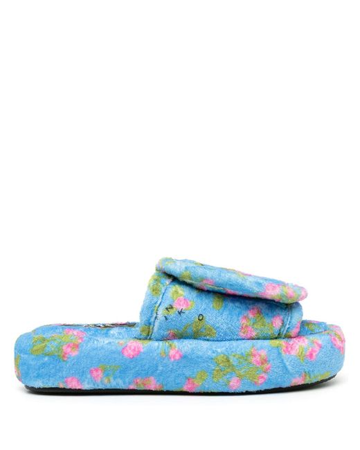 DUOltd floral open-toe slippers