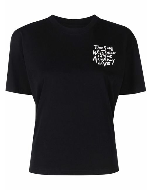 Henrik Vibskov slogan-print short-sleeve T-shirt